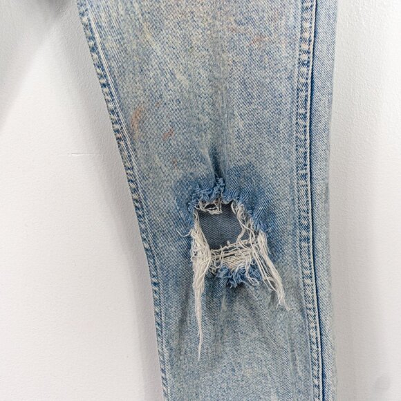 Levi's Line 8 Distressed Raw Hem Jeans Juniors Size 3 - Picture 12 of 15